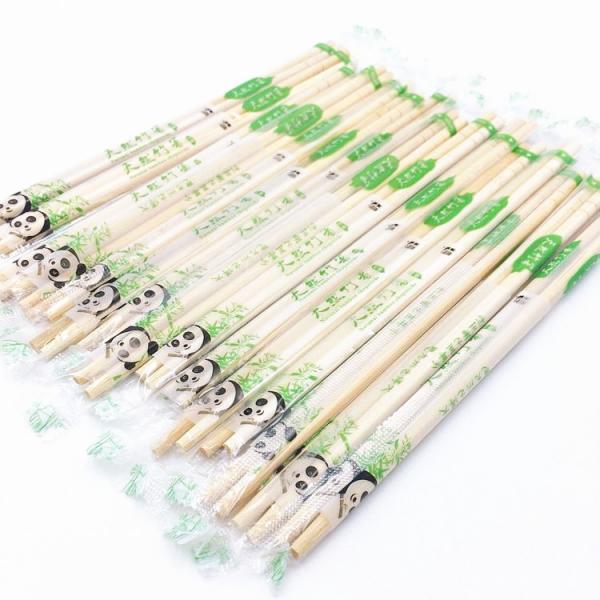 Quality Chopsticks With Logo Plastic Packing Round Bamboo Chopsticks for sale