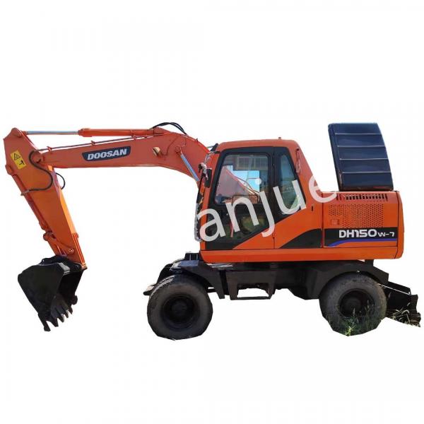 Quality 150-7 Wheeled Used Doosan Excavators Heavy Equipment for sale