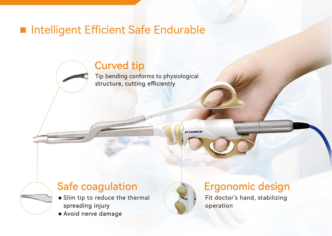 Disposable Ultrasonic Scalpel System Scissor-Type Scalpel