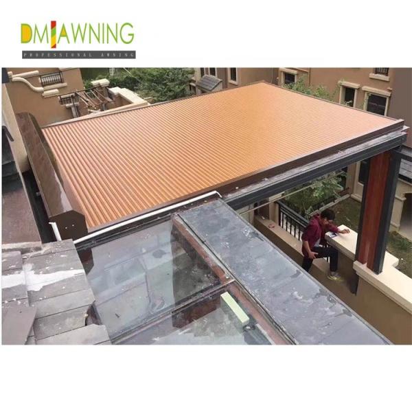 Quality Aluminum Motorized Conservatory Awning Roof Retractable Roller Shutter for sale