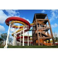 China Funny Strong Visual Big Water Slides For Big Outdoor Resort Spiral Water Park factory