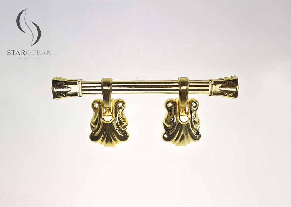 China Gold Swing Bar Design Wholesale Coffin Handles Size Eco Friendly Material P9007 factory