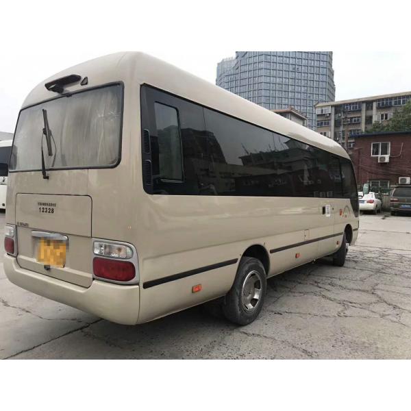 Quality Golden Dragon Used Coaster Bus 2014 Year Gasoline Great Performance With 23 Seat for sale