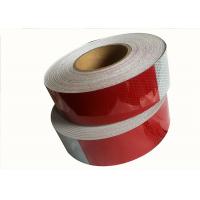 China 6 Inch*6 Inch  Red White Reflective Conspicuity Tape Placement  For Vehicles  Use factory