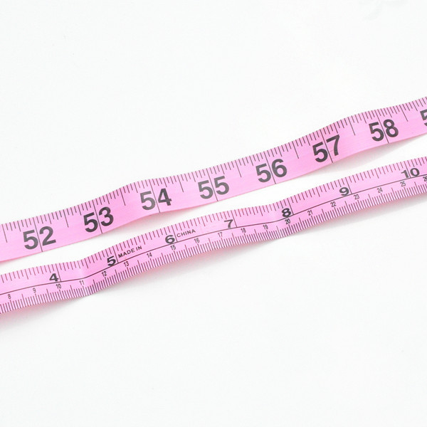 Quality Cute Pink Clothing Tape Measure , 60 Inches Clothing Ruler Tape With Inch Metric for sale
