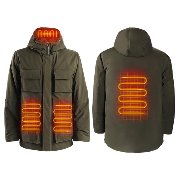 Quality Full Sleeves Men's Rechargeable Heated Jackets Electric Warming Jacket for sale