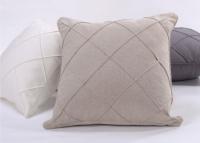 China Geometric Pattern Decorative Cushion Covers 100% Linen For Bed / Chair factory