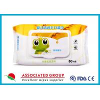 China Disposable Baby Care Wet Wipes Weakly Acidic Unscented Biodegradable With Flip Top factory