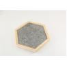 China Unique Shape Wooden Letter Board , Changeable Wooden Hexagon For Home Decor factory