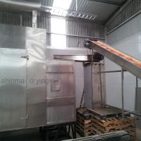 Quality 220v 1.2m Continuous Conveyor Belt Dryer 500kg/H 600kg/H for sale