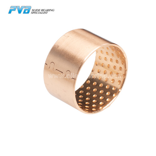 Quality Thin Wall Wrapped Cusn8 Bronze Bearing With Oil Pockets for sale