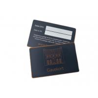 China ISO Metal Member Card Matt Coated Copper Bronze Brushed Laser Engrave for sale
