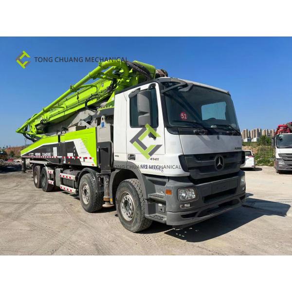 Quality Zoomlion Remanufactured Used Concrete Boom Truck 56 Meters Installed Concrete Pump for sale