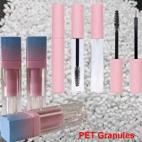 China Cosmetic Packaging PET Chips Raw Material For Lipstick Tubes Mascara Containers factory