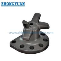 Quality Casting Steel Bolt Anchorage Staghorn Dock Bollard Ship Mooring Equipment for sale