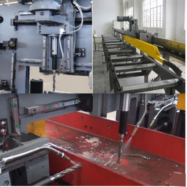 Quality High Speed CNC H Beam Drilling Machine Line Nine Drill Heads On Top / Left / for sale