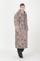 China Waterproof Work Clothes Mens Long Raincoat With Hood / Lining Camouflage Printed factory