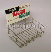 China Retail Store Custom Metal Display Racks Tinned Vintage Tobacco Display Rack for sale