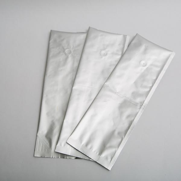 Quality Silver Unprinted Foil Coffee Zip Lock Food Packaging Bags Side Gusset With Valve for sale