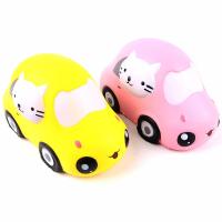 China Boys Funny Gift Stress Relieve Kitty Car Educational PU Foam Slow Rising Squishy Toys for sale