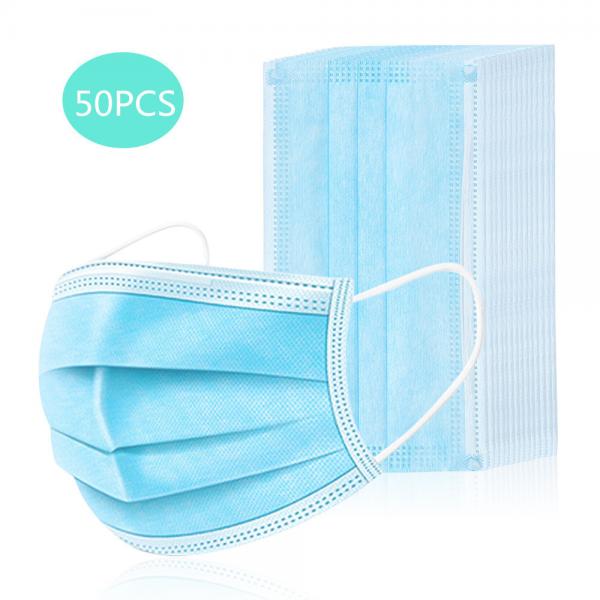 Quality Hospital Disposable Face Mask / Disposable Non Woven Face Mask 175mm*95mm for sale