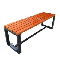 China Factory Outlet cheap price high quality Outdoor Leisure  Garden Metal Wooden Bench Seat factory