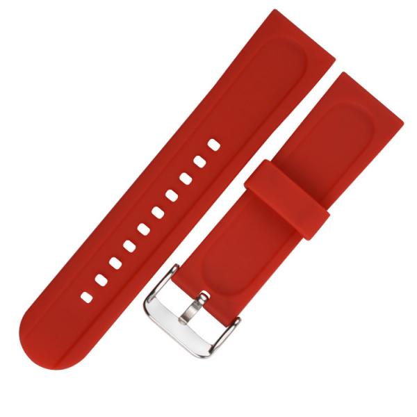 Quality Checkerboard Style Silicone Rubber Wristband Multi Color watch band 24mm for sale