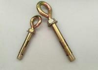 China M10 M12 Metal Anchor Bolts Fasteners With Eye , Yellow Zinc Concrete Eye Hook Bolt factory