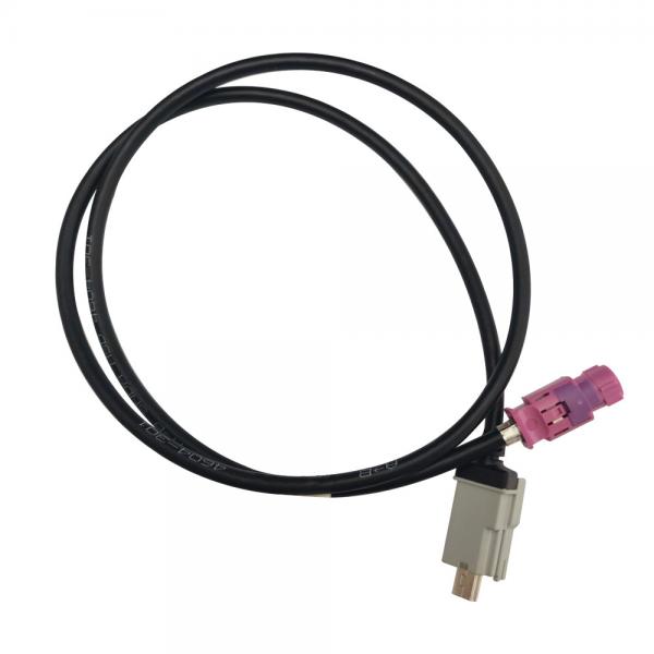Quality Data Transfer HSD Cable Assembly Code H Connector To Mini B USB Plug For Car for sale
