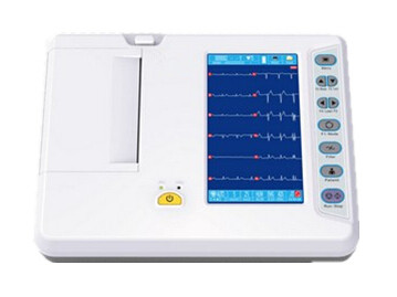 China Portable Ecg Monitor ECG Monitoring System with 800*480 7 inch LCD / 40 Cases factory