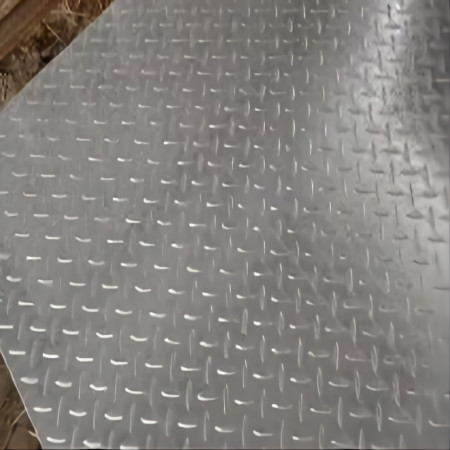 Quality JIS 1050 Aluminum Checkered Plate Tread Plate For Industry Construction W500mm for sale