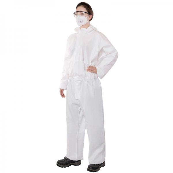 Quality CE ISO13485 Hooded Disposable Medical Coverall Abrasion Resistant for sale