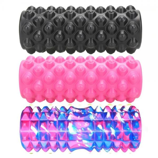 Quality Fitness Gym Hollow Yoga Roller , Muscle Massage Roller Yoga Block Sport Tool for sale