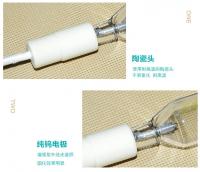 China gallium uv lamps 120mm 220v uv iodine gallium 2kw high pressure ultraviolet curing lamp factory