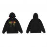China Anti Pilling Embroidered Long Sleeve Sweatshirts Loose Floral Fleece Hoodie factory