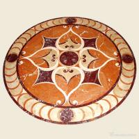 China High End Polished Waterjet Marble Stone Floor Medallions For Hotel / Restaurant factory