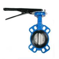 Quality Cast Iron Wafer Type Butterfly Valve , PTFE Butterfly Valve Cast Iron for sale