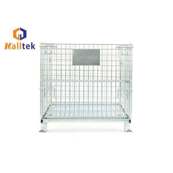 Quality Zinc Plated 1500kgs Warehouse Wire Mesh Storage Cages for sale