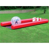 China Funny Custom Giant Inflatable Sports Games Human Bowling Pins With Zorb Ball factory