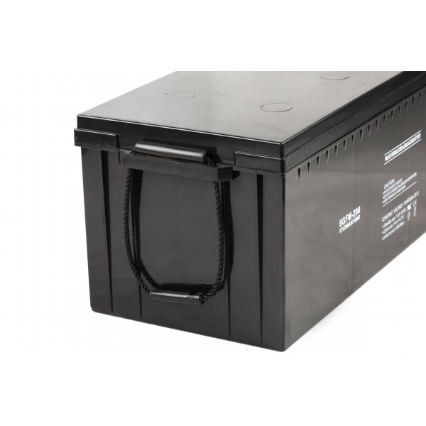 Quality Rechargeable 12V200AH AGM Deep Cycle Battery Female Copper Insert M8 Terminal for sale