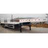 China Transporting Construction MAchinery ISO CCC Low Flat Bed Trailer With 3 FUWA Axles, BPW Axles factory