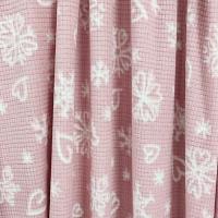 China Soft Jacquard Printed Pink Micro Polar Fabric 160gsm factory
