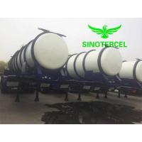 China Tri Axles Chemical Tanker Trailer 55000L Acid Transport Trailers for sale