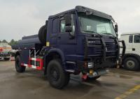 China HOWO 4X4 LHD Gasoline Transporting Oil Tank Truck / Petroleum Tanker Trucks factory
