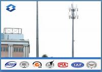 China Microwave Telecommunication electric service pole , Hot Roll Steel Q420 wireless communication towers factory