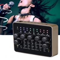 China Live Broadcast Singing Sound Card 3D Recording Mic Audio USB Port Headset Mixer for sale