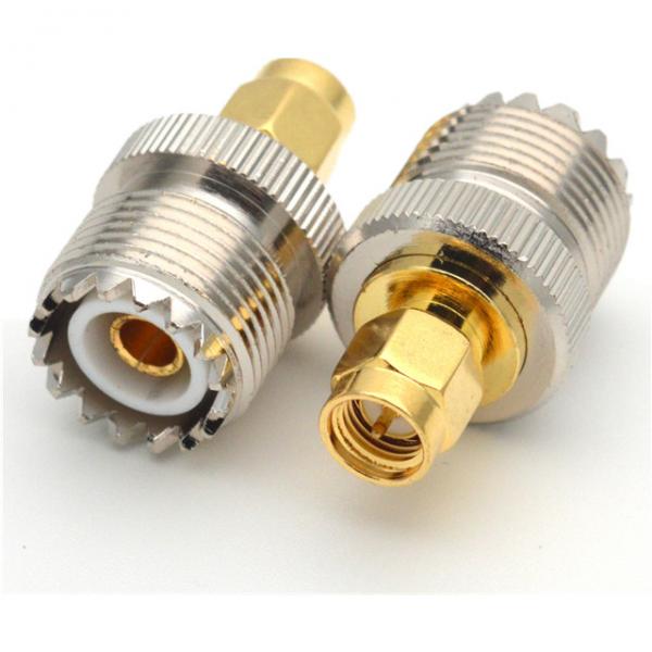 Quality Male To UHF SMA Coaxial Connector Adapter Copper Structure for sale