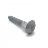 Quality M24 M30 Carbon Steel Long Neck Carriage Bolt With Fine Pitch Thread for sale
