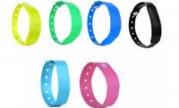 China PVC Plastic promotional Bracelet disposable Fudan F08 activity Identification RFID wristband factory