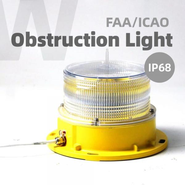 Quality 24V Tower Obstruction Light IP68 Shock Resistance With Intelligent Microprocessor for sale
